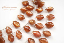 画像をギャラリービューアに読み込む, (半連/1連)高品質 ゴールデンシャイン ムーンストーン フラットシャンデリア マイクロカット