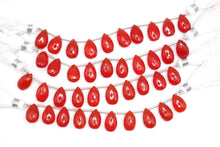 画像をギャラリービューアに読み込む, マイクロカット カーネリアン ファセット ペアシェイプ