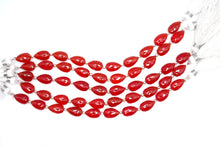 画像をギャラリービューアに読み込む, マイクロカット カーネリアン ファセット 貫通穴 ペアシェイプ