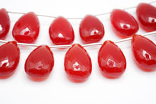 画像をギャラリービューアに読み込む, (2pc/10pc)マイクロカット カーネリアン ファセット ペアシェイプ 大