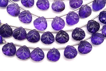 画像をギャラリービューアに読み込む, アメシスト リーフカービング 葉っぱ マロンシェイプ
