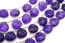 画像をギャラリービューアに読み込む, アメシスト リーフカービング 葉っぱ マロンシェイプ