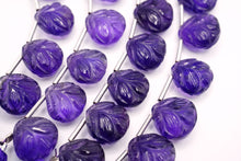 画像をギャラリービューアに読み込む, アメシスト リーフカービング 葉っぱ マロンシェイプ