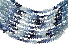 Load image into Gallery viewer, (S/M) Burmese blue sapphire small teardrop cut beads