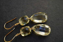 画像をギャラリービューアに読み込む, (#33-35) 宝石質 グリーンアメシスト レモンクォーツ K14gf ヴェルメイユ ピアス