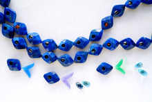 Load image into Gallery viewer, (180 grains or more per row) Small lapis lazuli button cut 2.5 x 1.5 mm