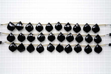 Load image into Gallery viewer, (10pc)上質 ブラックオニキス リーフシェイプ