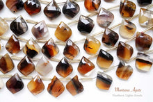 画像をギャラリービューアに読み込む, (10pc)宝石質 モンタナアゲート リーフシェイプ