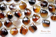 画像をギャラリービューアに読み込む, (10pc)宝石質 モンタナアゲート リーフシェイプ