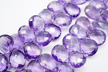 画像をギャラリービューアに読み込む, (半連/1連)宝石質 アメシスト ファセット ペアシェイプ チェッカーカット