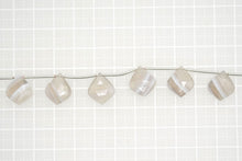 Load image into Gallery viewer, (Half row 10 grains / 1 row 20 grains) Large chocolate moonstone pear shape micro cut