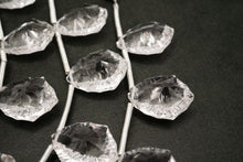 Load image into Gallery viewer, (4/6/10) High Quality Rock Crystal Rosetta Concave Cut Beads Pear Shape