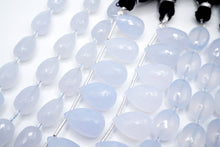 Load image into Gallery viewer, (Half row 11 grains / 1 row 28 cm 23 grains) White Moonstone Oval Faceted Micro Cut
