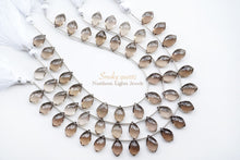 Load image into Gallery viewer, (半連/1連)高品質 スモーキークォーツ フラットシャンデリア マイクロカット