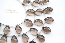 Load image into Gallery viewer, (半連/1連)高品質 スモーキークォーツ フラットシャンデリア マイクロカット