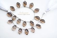 Load image into Gallery viewer, (半連/1連)高品質 スモーキークォーツ フラットシャンデリア マイクロカット