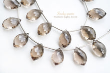 Load image into Gallery viewer, (半連/1連)高品質 スモーキークォーツ フラットシャンデリア マイクロカット