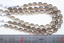 Load image into Gallery viewer, (半連/1連)宝石質 スモーキークォーツ ファセットオーバル マイクロカット