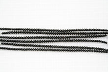 画像をギャラリービューアに読み込む, (1連)宝石質 ブラックオニキス ボタンカット / ロンデル マイクロカット