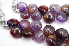 Load image into Gallery viewer, (1 row 18cm) Super Seven/Elestial Quartz Double Hole Fancy Cut