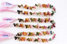 画像をギャラリービューアに読み込む, (No.1-3)宝石質 マルチカラー トルマリン ルベライト ファセット ドロップ