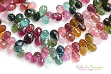 画像をギャラリービューアに読み込む, (No.1-3)宝石質 マルチカラー トルマリン ルベライト ファセット ドロップ