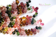 画像をギャラリービューアに読み込む, (No.1-3)宝石質 マルチカラー トルマリン ルベライト ファセット ドロップ