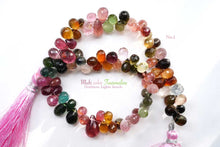 画像をギャラリービューアに読み込む, (No.1-3)宝石質 マルチカラー トルマリン ルベライト ファセット ドロップ