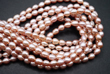 Load image into Gallery viewer, (Random 1 grain sold) High quality freshwater pearl Edison pearl baroque natural color purple pink creo hole