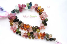 画像をギャラリービューアに読み込む, (No.1-3)宝石質 マルチカラー トルマリン ルベライト ファセット ドロップ