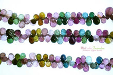 画像をギャラリービューアに読み込む, (No.1-3)宝石質 マルチカラー トルマリン ルベライト ファセット ドロップ