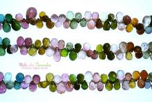 画像をギャラリービューアに読み込む, (No.1-3)宝石質 マルチカラー トルマリン ルベライト ファセット ドロップ