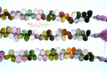 画像をギャラリービューアに読み込む, (No.1-3)宝石質 マルチカラー トルマリン ルベライト ファセット ドロップ