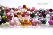 画像をギャラリービューアに読み込む, (No.1-3)宝石質 マルチカラー トルマリン ルベライト ファセット ドロップ