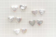 画像をギャラリービューアに読み込む, (ペア)淡水パール ハート ルース 白 穴なし ハートシェイプ