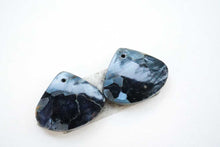 画像をギャラリービューアに読み込む, (No.3-20)上質 ピーターサイト ペア 穴あり ルース カボション(裏フラット)