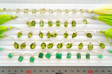 Load image into Gallery viewer, (3種)宝石質 ペリドット ヴェルメイユ 銀製フレーム チャーム ルースカット
