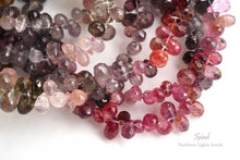画像をギャラリービューアに読み込む, (半連/1連)宝石質 マルチカラー スピネル 42cm ファセットドロップ
