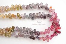 画像をギャラリービューアに読み込む, (半連/1連)宝石質 マルチカラー スピネル 42cm ファセットドロップ