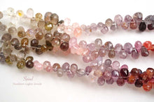 画像をギャラリービューアに読み込む, (半連/1連)宝石質 マルチカラー スピネル 42cm ファセットドロップ