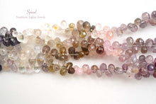 画像をギャラリービューアに読み込む, (半連/1連)宝石質 マルチカラー スピネル 42cm ファセットドロップ