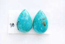 Load image into Gallery viewer, (No.27-32)高品質 キングマン ターコイズ(アリゾナ産) マイクロカット ファセット ペアシェイプ