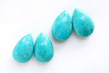 Load image into Gallery viewer, (No.27-32)高品質 キングマン ターコイズ(アリゾナ産) マイクロカット ファセット ペアシェイプ