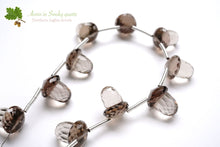 Load image into Gallery viewer, (2/10粒)高品質 スモーキークォーツ どんぐり カービングビーズ