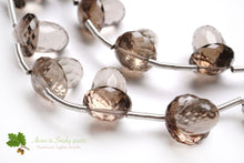 Load image into Gallery viewer, (2/10粒)高品質 スモーキークォーツ どんぐり カービングビーズ
