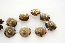 Load image into Gallery viewer, (Half Strand/1 Strand) High Quality Large Green Onyx Flat Chandelier Cut Micro Cut