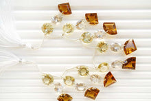 Load image into Gallery viewer, (2列6pc/1連24pc)ミックスストーン ダブルホール ルースカット
