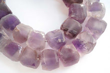 画像をギャラリービューアに読み込む, バイカラー アメシスト フロスト 原石 ラフキューブ