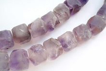 画像をギャラリービューアに読み込む, バイカラー アメシスト フロスト 原石 ラフキューブ