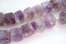 画像をギャラリービューアに読み込む, バイカラー アメシスト フロスト 原石 ラフキューブ